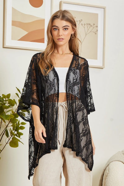 Lace Kimono Cardigan Free Souls Boutique