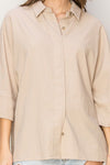 Woven Linen Half Sleeve Shirt