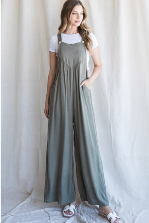 Lightweight Pocket Pants Overalls Jumpsuit