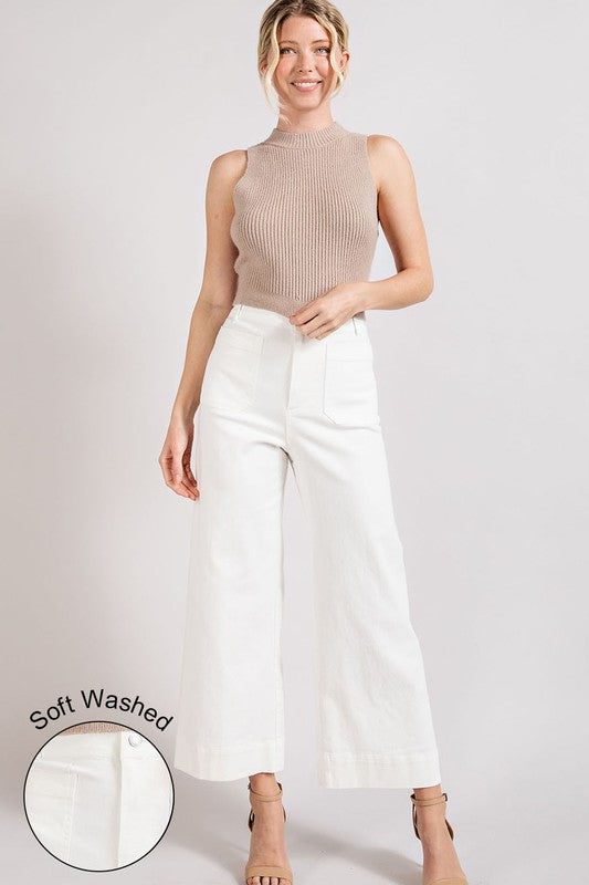 Soft Washed Wide Leg Pants