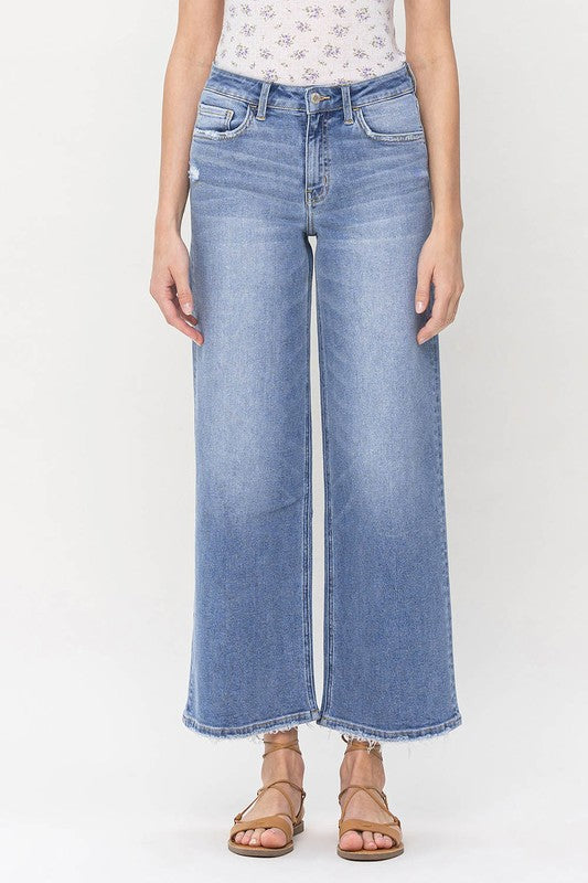 Eyecatching HW Wide Leg Jeans