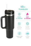 Stainless Steel Quencher Tumbler 40oz