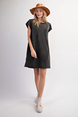 Mineral Wash Knit Dress