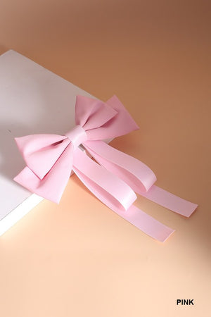 Double Layer Satin Bow Hair Ribbon