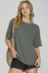 SS Round Neck Front Pocket Top