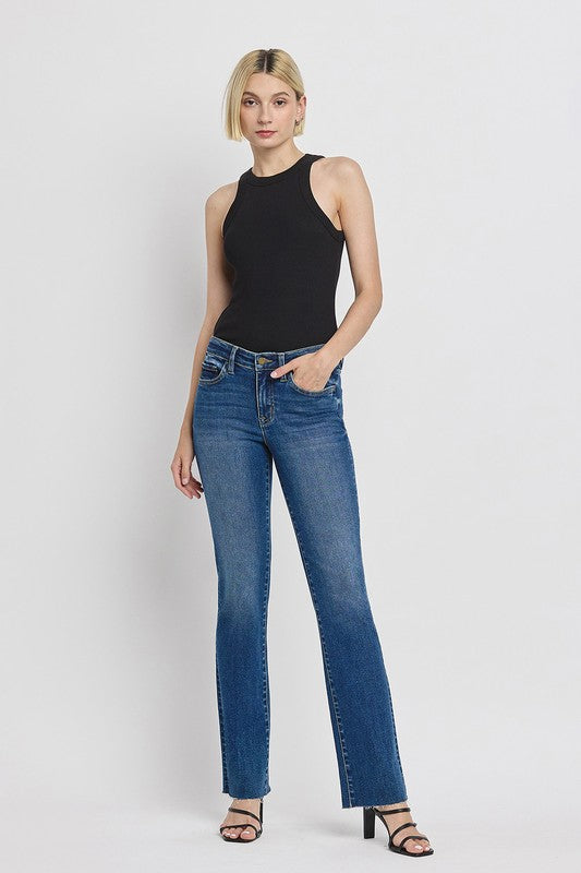 Vigilant Mid Rise Slim Bootcut Jeans