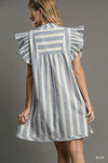 Stripe V-Neck Dress