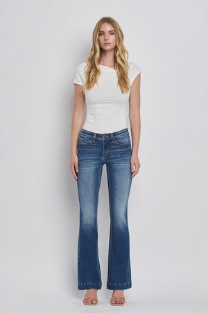 Low Rise Back Yoke Bootcut Jeans