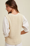 Twofer Sweater Blouse