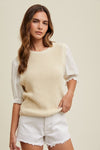 Twofer Sweater Blouse