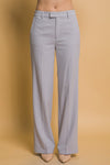 Straight Leg Classic Pinstripe Pants