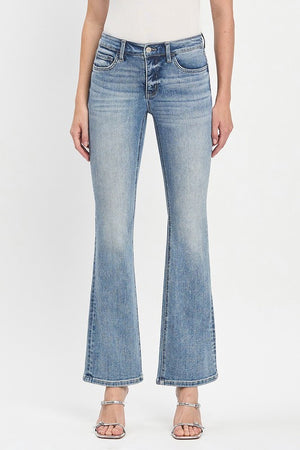 Futuristic Mid Rise Bootcut Jeans