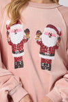 Santa Face Sequin Sweatshirt