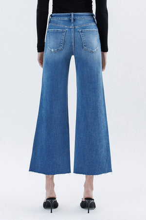 Matchless Raw Hem Wide Leg Jeans