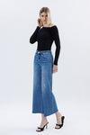 Matchless Raw Hem Wide Leg Jeans