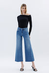 Matchless Raw Hem Wide Leg Jeans