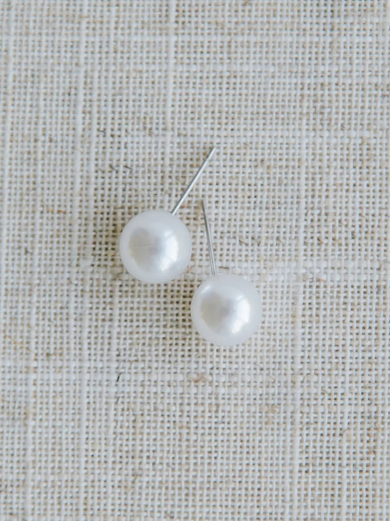 Hogan Pearl Stud Earrings