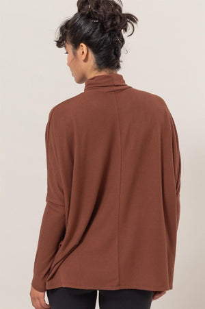 Dolman Sleeve Turtleneck Top