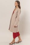 Suede Open Front Jacket