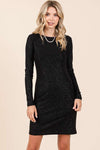 LS Glitter Knit Dress