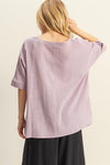 Oversized Linen Cotton Top