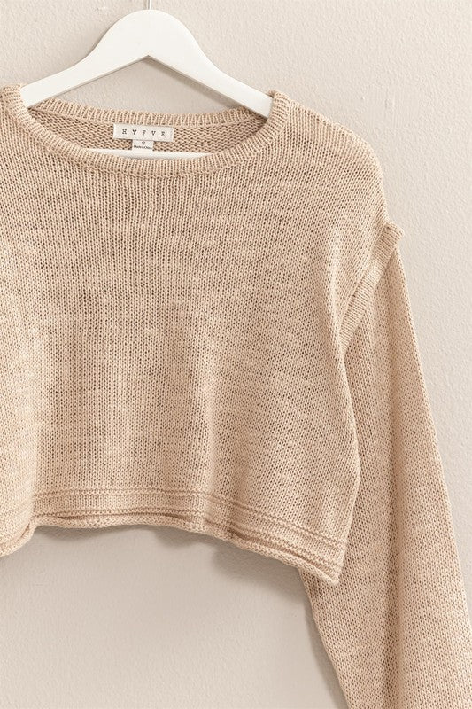 Reverse Seam Sweater Top