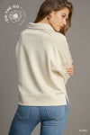 Buttery Soft Polo Style Sweatshirt