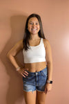 Knit Solid Brami Crop Top