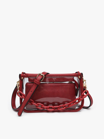 Jessica Clear Crossbody Bag With Chainstrap – Free Souls Boutique