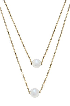 Audrey Layered Pearl Necklace