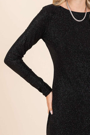 LS Glitter Knit Dress