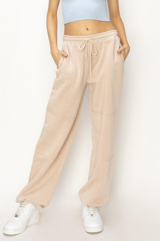 Wide Leg Pocket Jogger Sweatpants