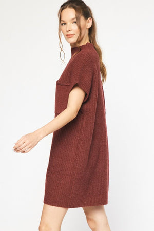 Mock Sweater Dress