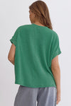 Soft Rib Round Neck Top