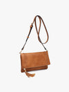 Isadora Whipstitch Flapover Wristlet Crossbody