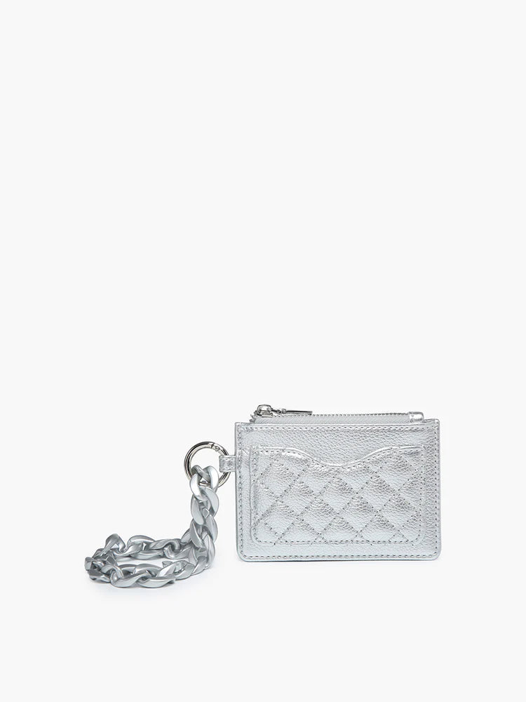 Rhodes Quilted Wallet Chain Strap Wristlet