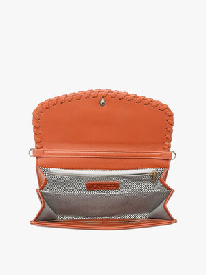 Kyle Whipstitch Flapover Wallet Crossbody Bag