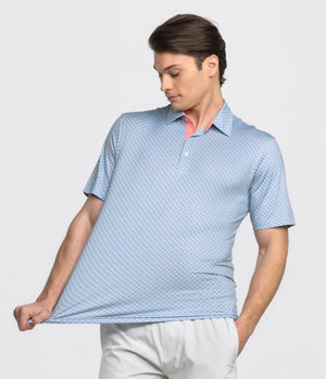 Squared Up Printed Polo Shirt