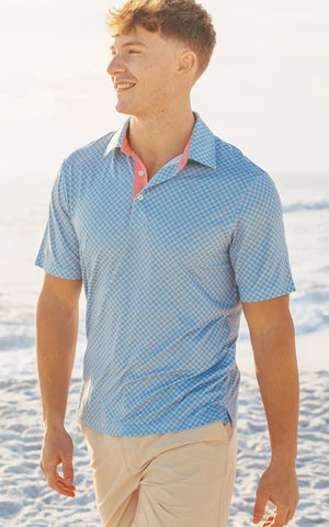 Squared Up Printed Polo Shirt