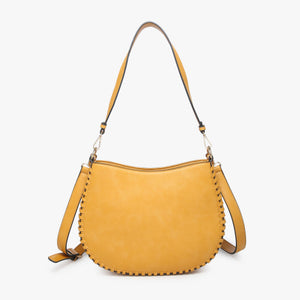 Raquel Whipstitch Detail Crossbody Bag