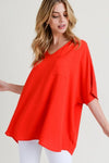 Wide V Dolman Pocket Top - Free Souls Boutique