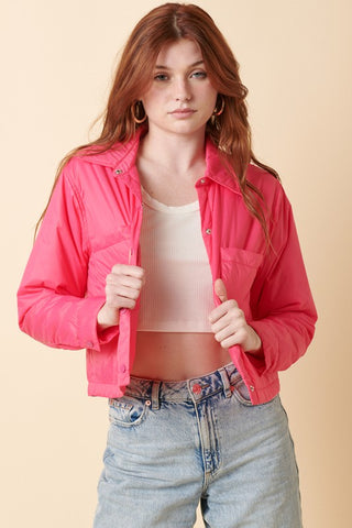 Crop Nylon Jacket – Free Souls Boutique