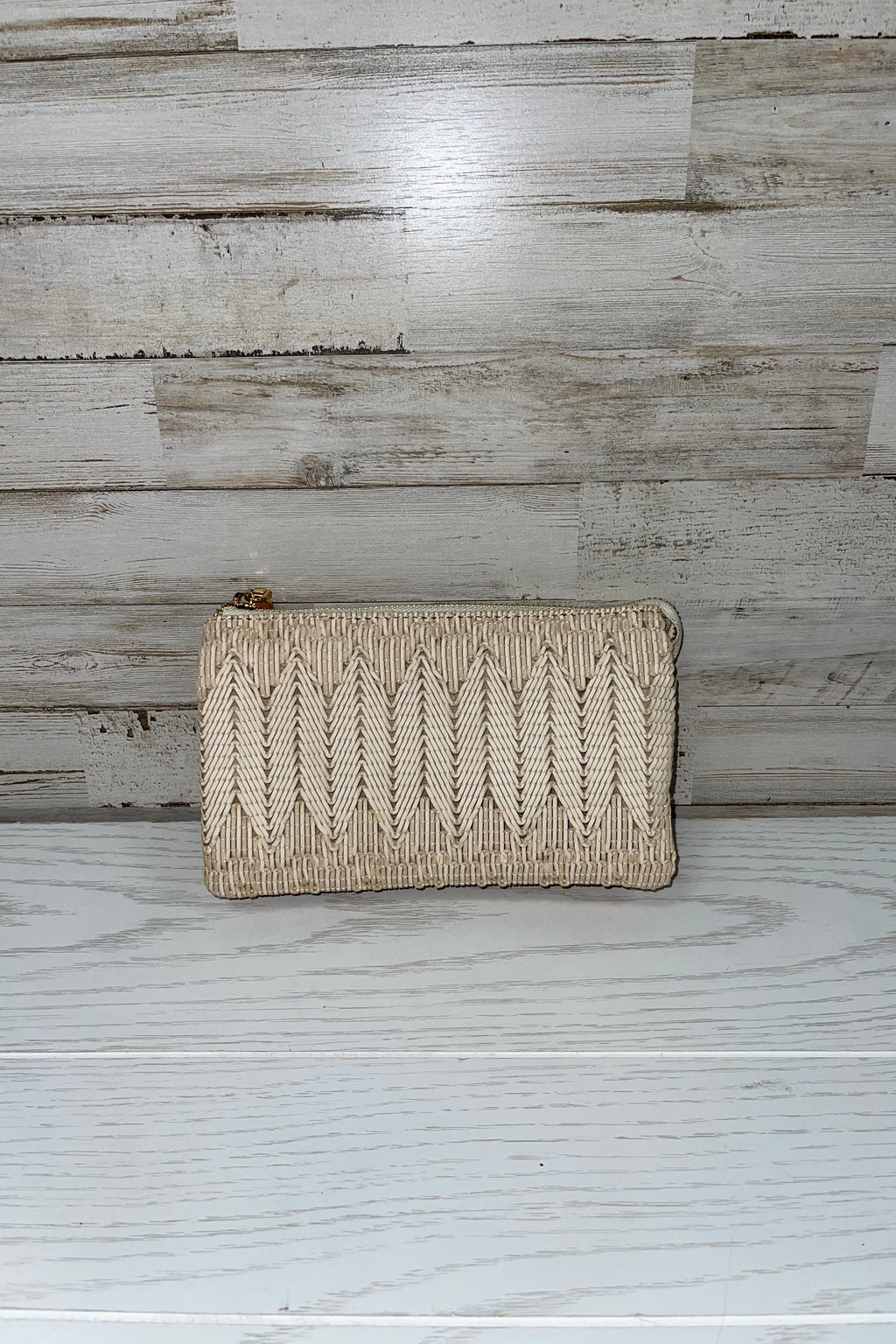 Riley Woven Herringbone Clutch/Crossbody/Wristlet Purse