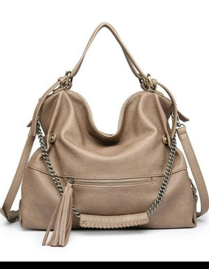 Jamila Slouchy Chain Strap Tote Purse